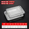 Bandeja de té de acero inoxidable engrosada, bandeja perforada para vaporizar, bandeja de drenaje con agujeros pequeños, bandeja rectangular, bandeja de servicio comercial, bandeja para filtrar aceite y plato de servicio