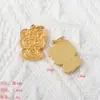 2025 Benmingnian Zodiaco Serpiente Accesorios Arena Antigua Oro Dibujos Animados Adorable Serpiente Fu Serpiente de Amor Conejo Colgante DIY Lote
