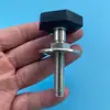 Tornillo de pie con base fija elevado y alargado con almohadilla de goma para Sanyo etc.. Lavadoras de Tambor