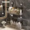 Estante de Drenaje sin Agujeros para el Hogar, Montado en la Pared del Baño, Cesta de Almacenamiento para Artículos de Tocador, Cesta de Almacenamiento con Drenaje para el Baño