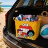 Cesta de Almacenamiento para Maletero de Coche Infantil Linda Cesta de Almacenamiento de Gran Capacidad Caja de Almacenamiento Plegable de Dibujos Animados Bolsa de Almacenamiento para Artículos Varios