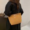 Bolso de Hombro de Cadena de Textiles Vintage para Viajeros Bolso de Axila Estilo Nuevo de Invierno 2024 para Mujer Bolso Tote para Mujer