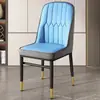 Cadeira de jantar, cadeira para mesa de jantar em casa, cadeira de chá de luxo leve de alta qualidade, cadeira de ferro forjado, banqueta de penteadeira, cadeira de lazer, banqueta com encosto para mahjong