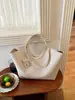 Bolso cruzado de tejido casual estilo coreano para mujer, nuevo de moda de verano 2026, versátil, de gran capacidad, bandolera, bolso tote