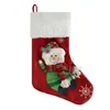 Calcetines Navideños Nuevos de Gran Venta Transfronterizos con Adornos 3D, Bolsas de Regalo, Colgantes Decorativos Navideños, Calcetines Navideños Bordados