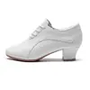0022 Zapatos de Maestro Kanghua Zapatos de Baile Latino Zapatos de Baile con Patrón de Piedra Blanca Zapatos de Baile de Suela Recta Zapatos de Baile Cuadrado