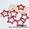 Comercio exterior transfronterizo de cuentas navideñas DIY Hombrecito de jengibre Árbol de Navidad Material hecho a mano Joyería Cuentas Cuentas pintadas a mano Muñeco de nieve