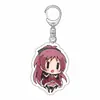 Chaveiro de Anime Pequeno Redondo de Garota Mágica Olho de Veado Redondo Xiao Mei Yan Ba Ma Mei Qiu Bi Pingente de Acrílico