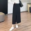 ¡La primavera nunca es demasiado tarde! ¡Elegante vestido tipo traje! Falda midi de lana Tencel con abertura frontal, elegante y estilizada, silueta en H
