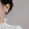 Aretes de Círculo Trenzado Coreano Estilo Hong Kong Nicho Lujo Accesible Elegante Diseño de Gama Alta Aretes de Hebilla para Oreja Exquisitos
