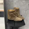 Botines Retro Dulces Geniales con Remaches Plegables para Mujer 2026 Otoño/Invierno Nueva Llegada Gamuza Merade Versátiles Plegables Botines Estilo Western