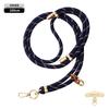 Cordão Original para Celular Longo 8mm Mosquetão de Montanhismo Transversal Ajustável Outdoor Elegante Dourado Escalada Corda Trançada