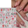 Navidad 2025 Nuevas Pegatinas para Uñas Arte de Uñas Otoño e Invierno Copo de Nieve Navideño Alce Lazo Pegatinas Adhesivas para Uñas Francesas