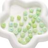 12 cuentas planas facetadas esmaltadas de 10 mm, hechas a mano, para pulseras de cuentas caseras, pendientes y accesorios de joyería.