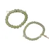 Transmissão ao Vivo Mais Vendido Pulseira de Pó de Raiz de Lótus Jade Quartzo Jade Hetian de Xinjiang Pulseira de Colar Jade Verde Água Clara