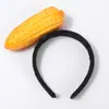 Diadema para el cabello con forma de fruta y verdura, pinzas para el cabello para mujer, accesorio para la cabeza distintivo, creativo y divertido, diadema de presión para lavarse la cara, goma para el cabello, cueva para el cabello