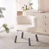 Cadeira de sofá BOBO de lã de cordeiro moderna e preguiçosa para sala de estar, quarto, closet, sofá de um lugar, cadeira de maquiagem, cadeira de penteadeira