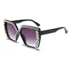 Nuevas gafas de sol cuadradas de montura grande con detalles de diamantes estrellados, elegantes y únicas, la primera opción para fiestas y reuniones, estilo versátil