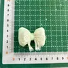 Tecido Bordado de Renda Doce de Início de Primavera Laço Estilo Fresco Preenchido com Algodão Acessório de Cabelo 3D Broche Acessórios para Roupa Sapato e Chapéu