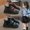 Zapatos de Cuero para Niños 2026 Colección Otoño Zapatos Casuales Retro Estudiante Zapatos de Rendimiento Estilo Británico para Niños Zapatos de Moda para Niños Pequeños