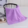 Toalla Cuadrada Lisa para Niños, Babero, Trapo para Lavar Platos de Cocina, Toalla Cuadrada de Terciopelo de Coral Encriptado