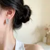 Pendiente Cuadrado de Circonita Plateado Simple Versátil Pendientes de Aspecto de Alta Gama Accesorios de Pendientes de Lujo Ligero Fresco y Elegante Nuevo Estilo Caliente 2026