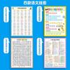 [Set Completo de 9 Láminas] Láminas Educativas de Alta Definición para Niños Set Completo de Letras Pinyin Poemas Antiguos Tabla de Fórmulas de Multiplicación, División, Suma y Resta Xb