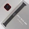 Correa de reloj de metal con patrón de escamas de pez compatible con Apple Watch, correa de reloj iwatch 8-1 generación SE, disponible al por mayor.