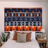 Tapiz bohemio de felpa nórdica con diseño de mandala para dormitorio, diseño de tela colgante, para mesita de noche
