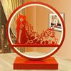Lámpara de mesa para dormitorio boda roja lámpara de noche creativa para boda regalo práctico para boda habitación de bodas regalo de boda para amigas
