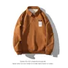 Verano Simple Estilo Japonés Versátil Moderno Juvenil Moda 2023 Nueva Camisa Polo de Manga Larga para Hombre