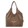 Bolsa Tote Versátil Casual Simples Estilo Japonês Nova para Estudantes Universitárias Bolsa de Ombro Estilo Preguiçoso Retrô