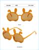 Óculos de sol infantis estilo Ins, óculos dobráveis de urso para meninos e meninas, óculos de sol anti-UV, óculos de sol fofos de verão