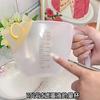 Vaso Medidor de Plástico con Filtro Grado Alimenticio Líquido de Huevo con Escala Vaso para Huevo de Cocina Vaso para Huevo con Malla Filtrante Tazón de Arroz Fruta