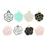 Accesorios de Joyería Pequeños Estilo Chanel Transfronterizos, Joyería Hecha a Mano DIY de Rosa y Camelia, Accesorios de Joyería DIY Esmaltados de Alta Calidad