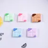 Parches de juguete de chocolate cuadrados de dibujos animados para fundas de teléfono hechas a mano, llaveros, colgantes y pequeños adornos de resina para manualidades, venta al por mayor