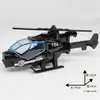 Fábrica 1:Modelo de Helicóptero de Aleación Escala 100 Avión Pequeño Helicóptero Armado Aeronave de Ala Rotatoria Adorno Juguete de Simulación
