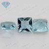 Gema Huagang cuadrada en ángulo recto, flor de coche, n.° 106, cristal azul afilado, piedra desnuda, princesa, gema cuadrada de color sintético