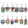 Chaveiro de Metal da Copa do Mundo Personalizado Cor de Borracha Macia Impressão Colorida Pingente de Plástico Acessórios para Pingente Personalização de Chaveiro