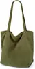 Moda Popular Transfronteriza Bolsa de Compras de Gran Capacidad Casual Simple Retro de Pana Bolso de Hombro para Mujer Lion Ling Bag