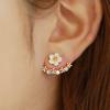 Pendientes Colgantes Florales Lindos de Lujo Accesibles Personalizados para Mujer Estilo Coreano Simples Elegantes Pendientes de Aguja de Plata S925 Pendientes