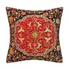Funda de Almohada Patrón Vintage Alfombra Turca Persa Cojín Decorativo para el Hogar Funda de Almohada Lino