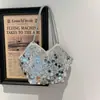Bolso popular de lentejuelas de gran capacidad, nicho, nuevo, elegante, versátil, bolso de mano, bolso de hombro/axila de moda para mujer