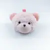 Llavero Broche Adorno para el Cabello de Cabeza de Oso de Peluche Joyería Hecha a Mano DIY Accesorios para Ropa Componentes de Joyería
