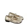 Zapatos Mary Jane Dulces con Lazo y Tacón Bajo para Mujer 2026 Otoño Nuevos Bailarinas de Correa Única Zapatos Elegantes para la Noche