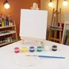 Chiyuan Acrílico DIY Placa para Pintura a Óleo Pintada à Mão Mini Cavalete de Madeira Conjunto de Pintura Tinta Acrílica Artística Moldura para Pintura a Óleo