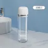 Taza de Lavado Portátil para Viaje Set 3 en 1 para Guardar Cepillo de Dientes y Pasta de Dientes Mini Taza Transparente para Enjuague Bucal Diseño Ligero