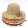 Sombrero de Pescador para Mujer Primavera y Verano Estilo Coreano de Moda Estilo Japonés Ruili Cubre Rostro Todo Fósforo Sombrero de Punto Pequeño Ala Sombrero de Sol para Mujer