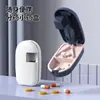 Cortador y Divisor de Pastillas, Partidor de Pastillas de Corte Cuarto, Herramienta para Cortar Pastillas, Organizador de Medicamentos Portátil, Pastillero