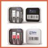 Cable USB Cuadrado Cable Apple Cable de Datos Caja de Cristal Transparente Caja de Embalaje de Cable de Carga Caja de Almacenamiento Pequeña de Cuatro Compartimentos